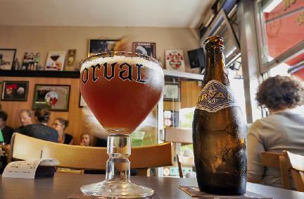 Muestra de unas de las muchas marcas de cerveza belga