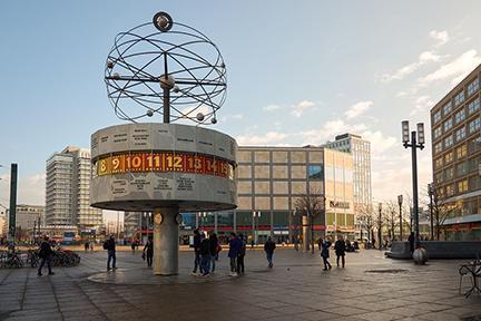 Reloj Mundial, imagen propia de la berlinesa Alexanderplatz
