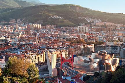 Vistas de Bilbao desde el monte Artxanda