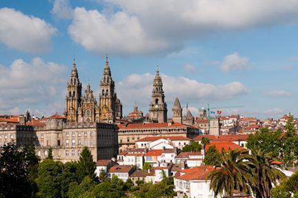 Vista de la Catedral de Santiago de Compostela