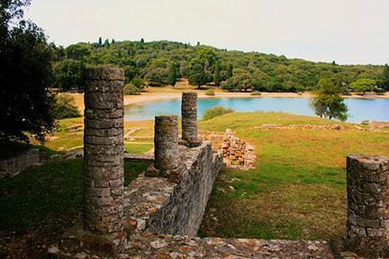 Ruinas romanas en la isla de Brijuni