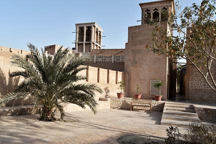 Torre de viento en el barrio de Al Fahidi, en Dubái.