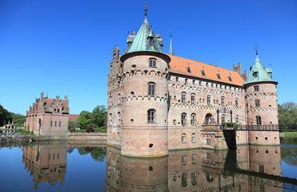 Magníficamente conservado el castillo Egeskov en Dinamarca