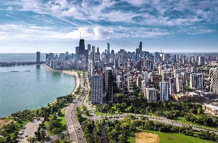 Chicago, precosa vista de la ciudad.