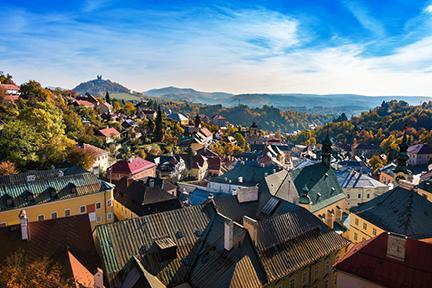 Vista de la minera localidad de Banská Štiavnica en Eslovaquia