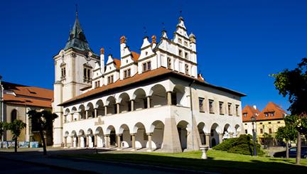 Antigua plaza del Ayuntamiento en la hermosa localidad de Levoča