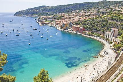 Impresionante vista de la belleza de la Costa Azul de Francia