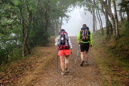 Preginos recorriendo el Camino de Santiago a su paso por Galicia