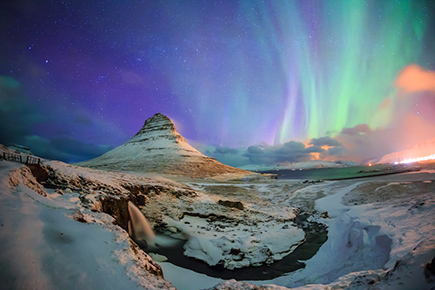 Aurora boreal en Islandia
