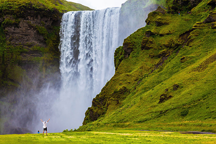 Cascada de Skógafoss en Islandia