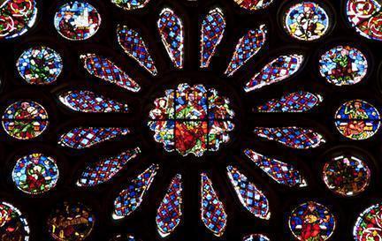 Vidriera policromática de la Catedral de León