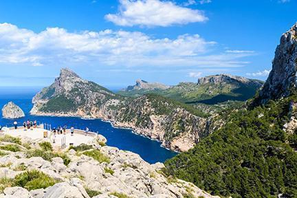 Vista impresionantes desde el cabo de Formentor