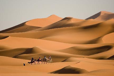 Dunas del Erg Chebbi, cerca de Merzuga, Marruecos