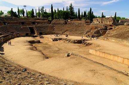 Ruinas del anfiteatro de Mérida