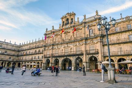 Ayuntamiento de Salamanca situado en la Plaza Mayor
