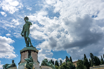 Estatua del David en la Piazzale Michelangelo