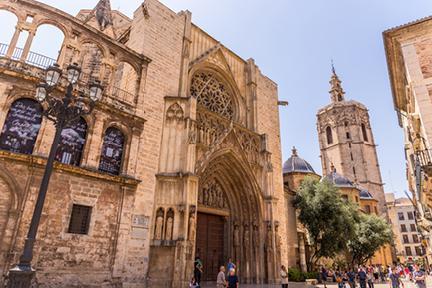 Entrada de la catedral de Valencia