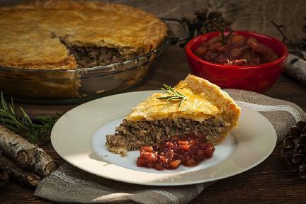 En Quebec puedes comer un tourtiere, pastel de carne