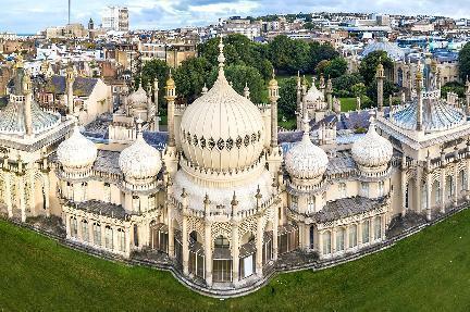  Royal Pavilion, palacio de estilo asiático, Brighton, Reino Unido