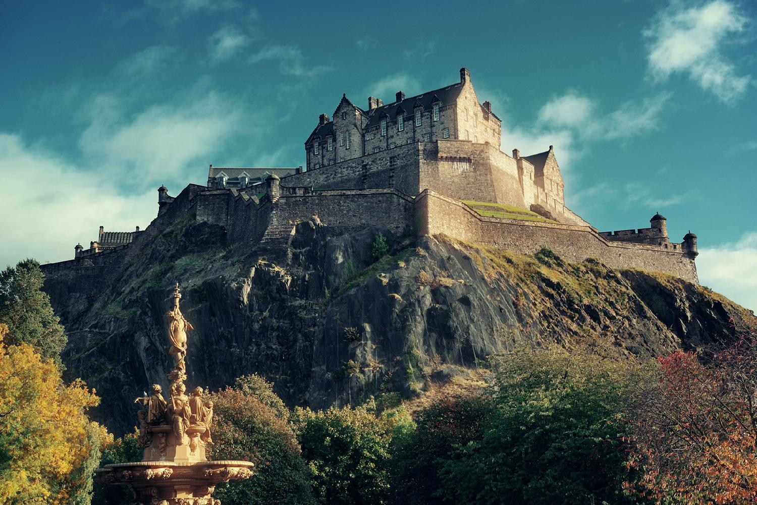 Castillo de Edimburgo en Escocia