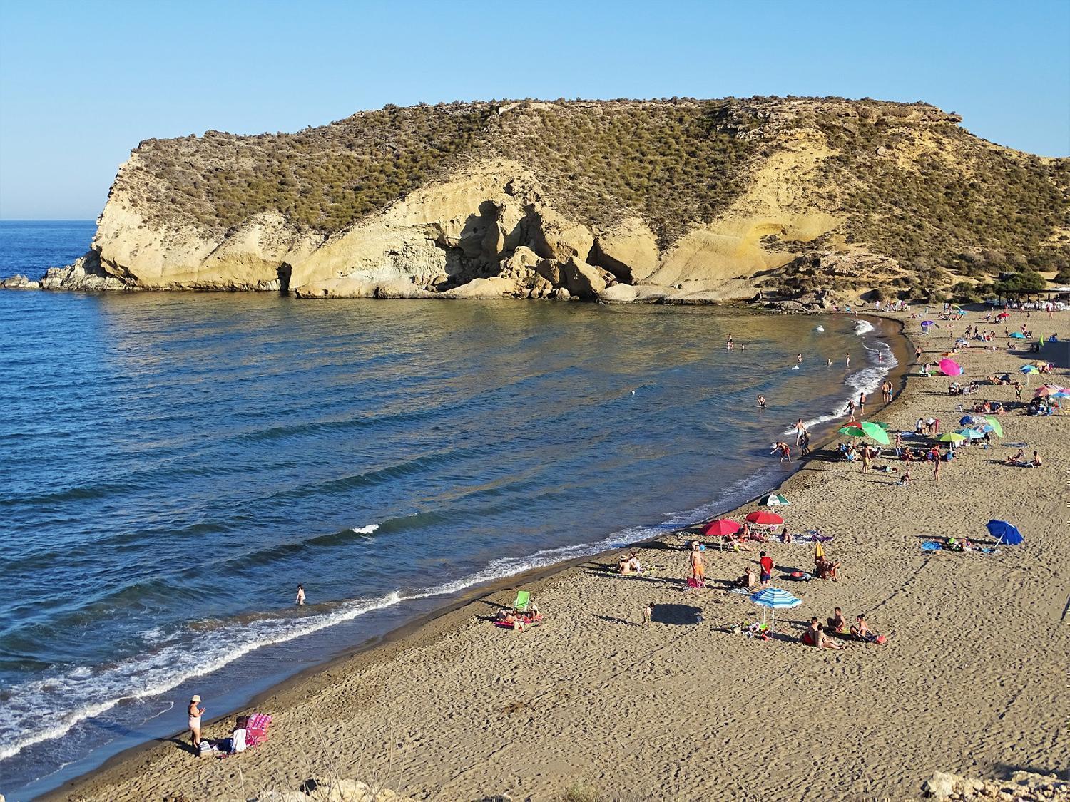 Hermosa playa en la localidad de Aguilas, Murcia