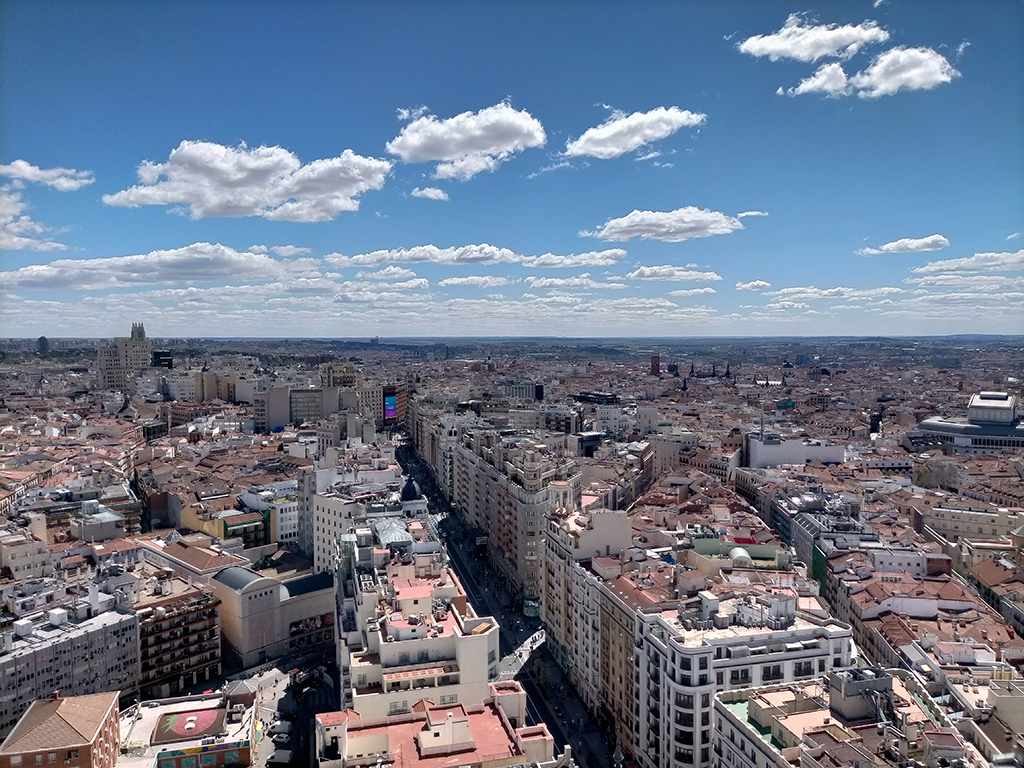 Skyline de la ciudad de Madrid
