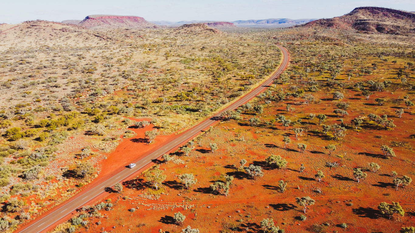 Carretera roja de Australia