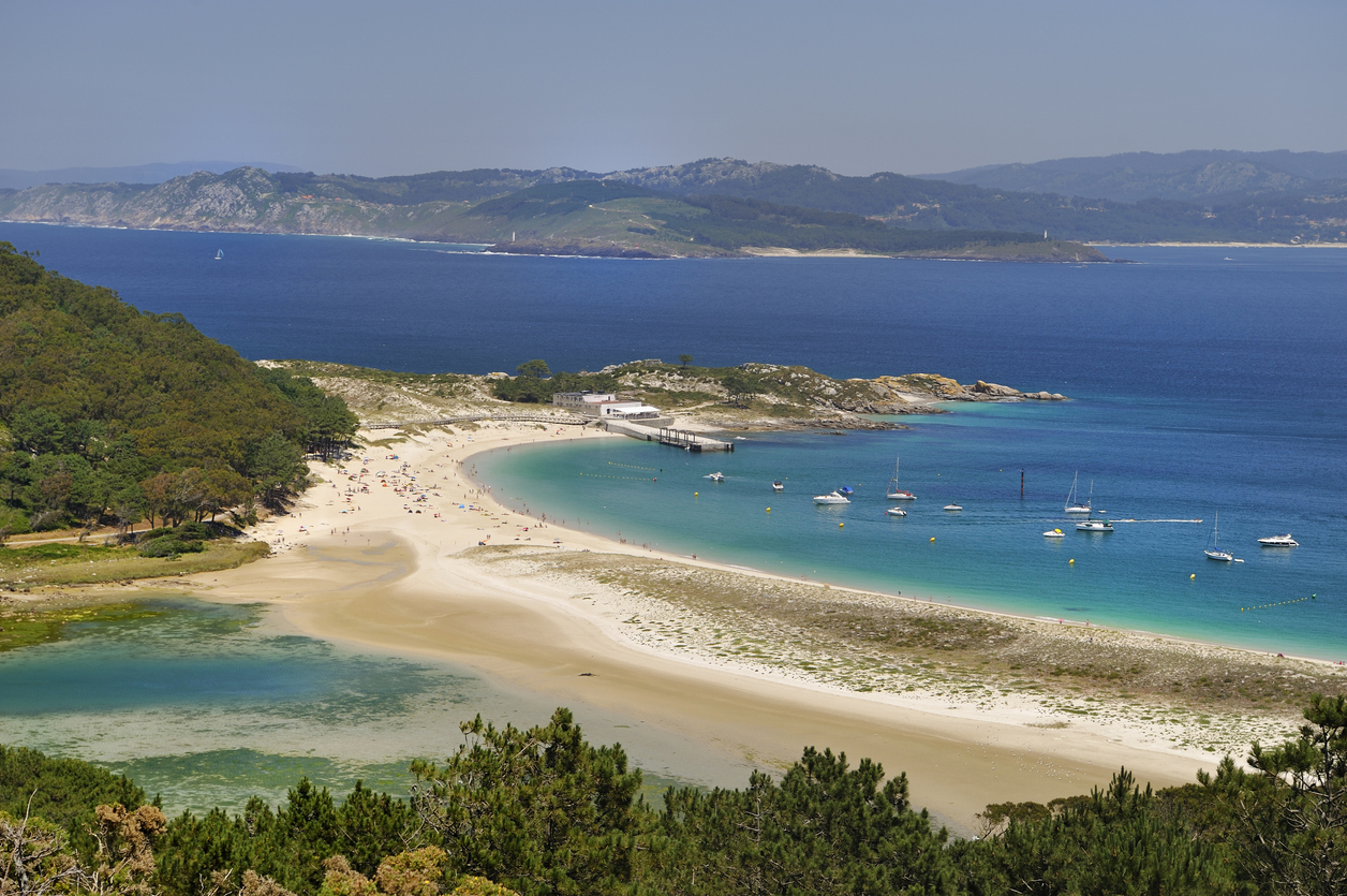 Islas Cíes en Pontevedra, Galicia