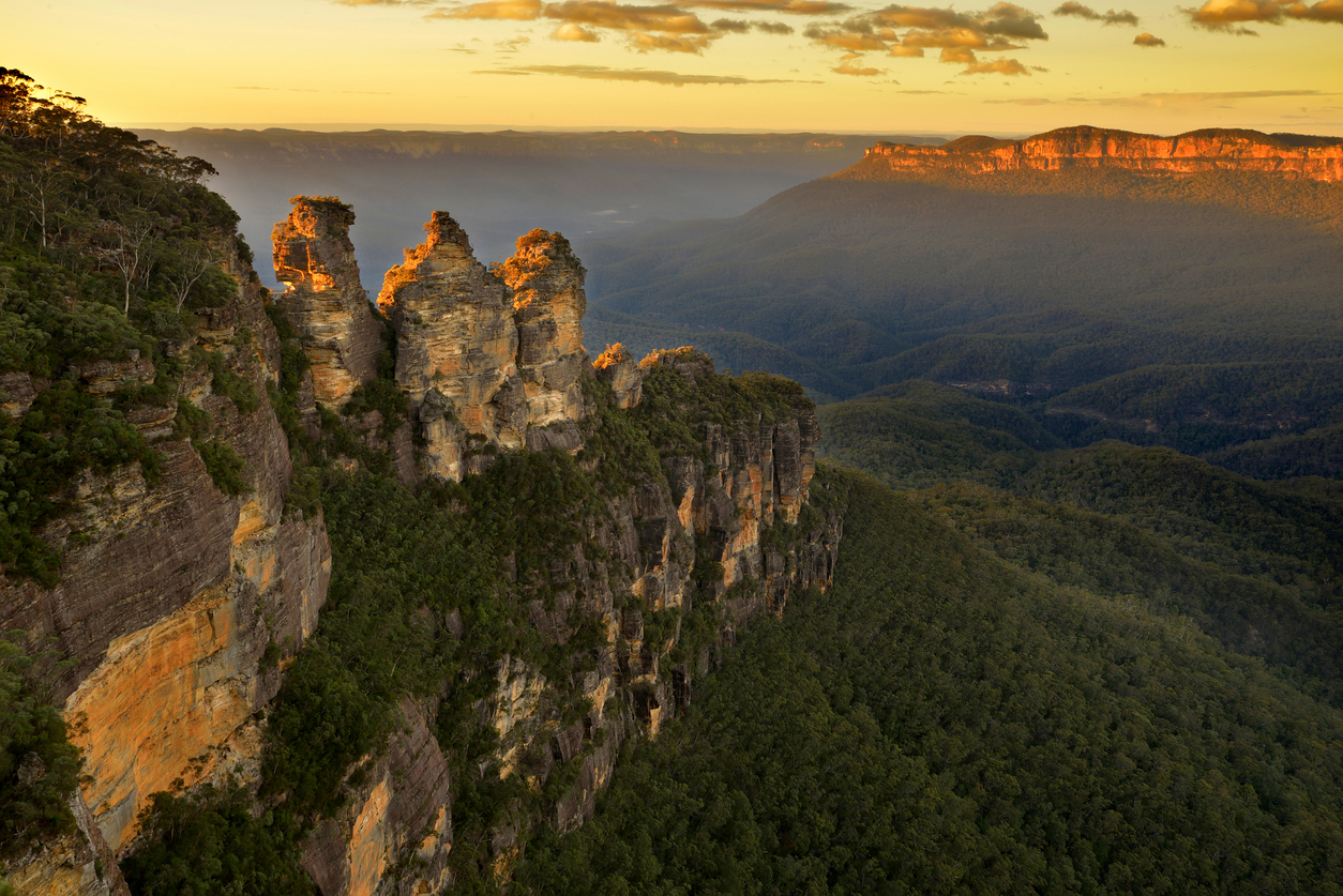 Precioso paisaje de las Blue Mountains cerca de Sidney, Australia