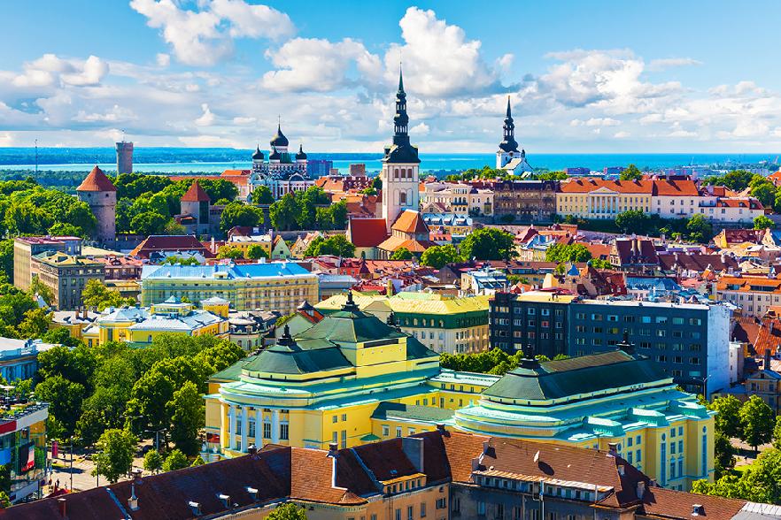 Colorido y belleza de la ciudad de Tallinn