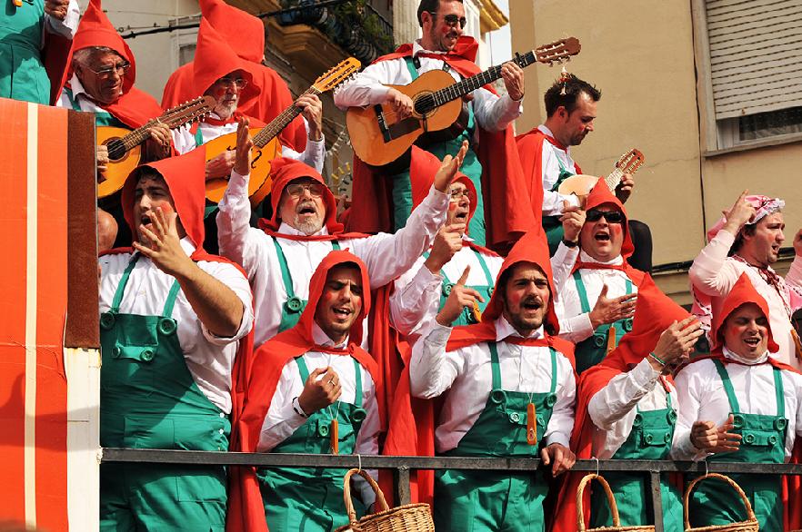 Característica chirigota del carnaval de Cádiz