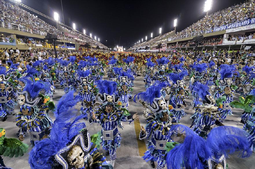Sambódromo de Río de Janeiro en el desfile de carnaval