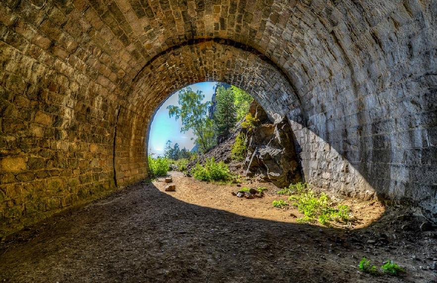 Un viejo túnel abandonado tras obras de mejora