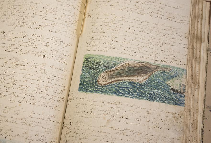 Manuscrito de Moby Dick en la granja de Arrowhead