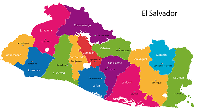 Mapa de El Salvador