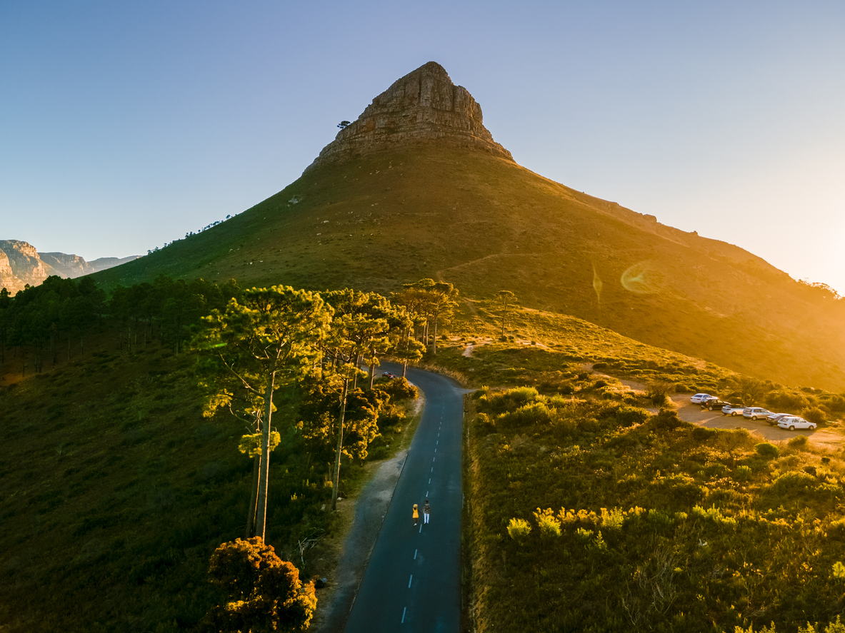 Puesta de sol en Cape Town, Sudáfrica